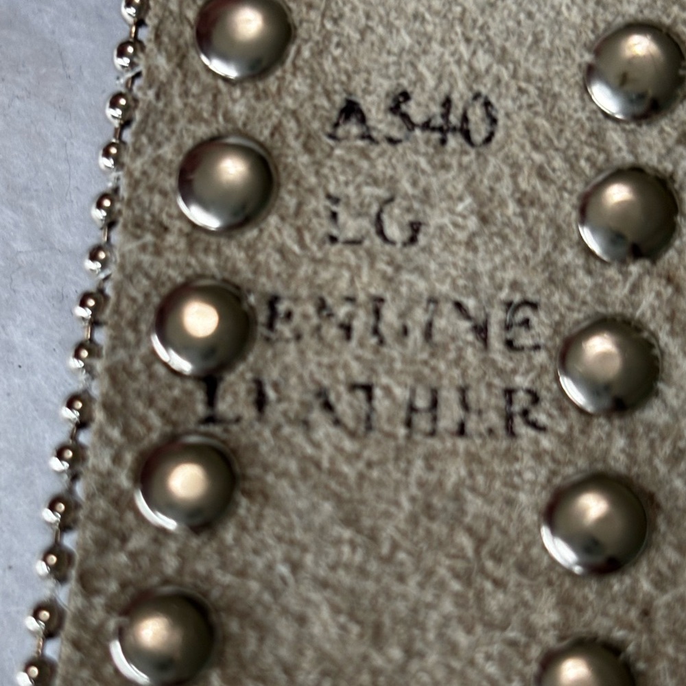 Women’s Angel Ranch Turquoise Studded Western Belt L Rhinestone Buckle Leather - Picture 5 of 16
